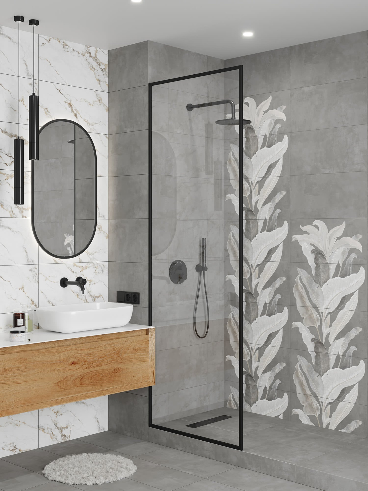 Керамический декор Lasselsberger Ceramics Янссон 7360-0016 30х60 серый