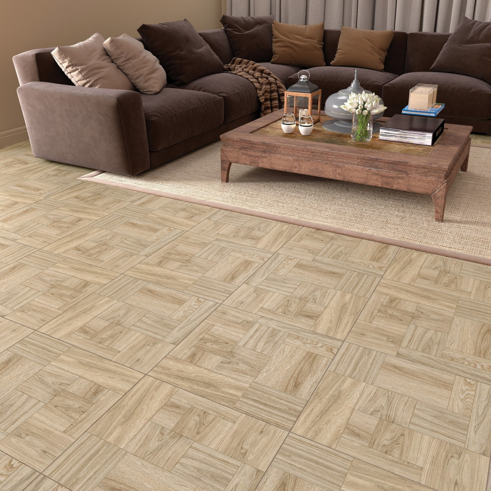 Керамический гранит Lasselsberger Ceramics Ривер Вуд 6246-0047 (ст. арт. 6046-0155) 45x45 серый