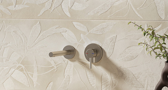 Керамический гранит Vitra ArtWall Цветы Слоновая Кость Матовый 60х120