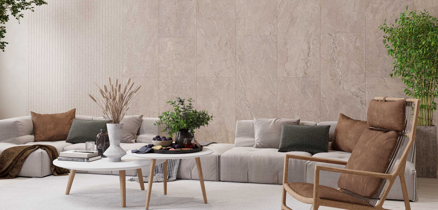 Керамический гранит Estima Bernini BR02 бежевый полированный 60x120