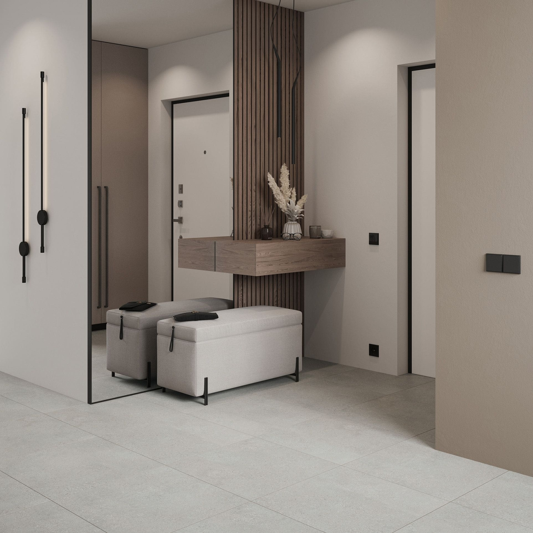 Керамический гранит Lasselsberger Ceramics Трэверс 6246-0113 45x45 светло-серый