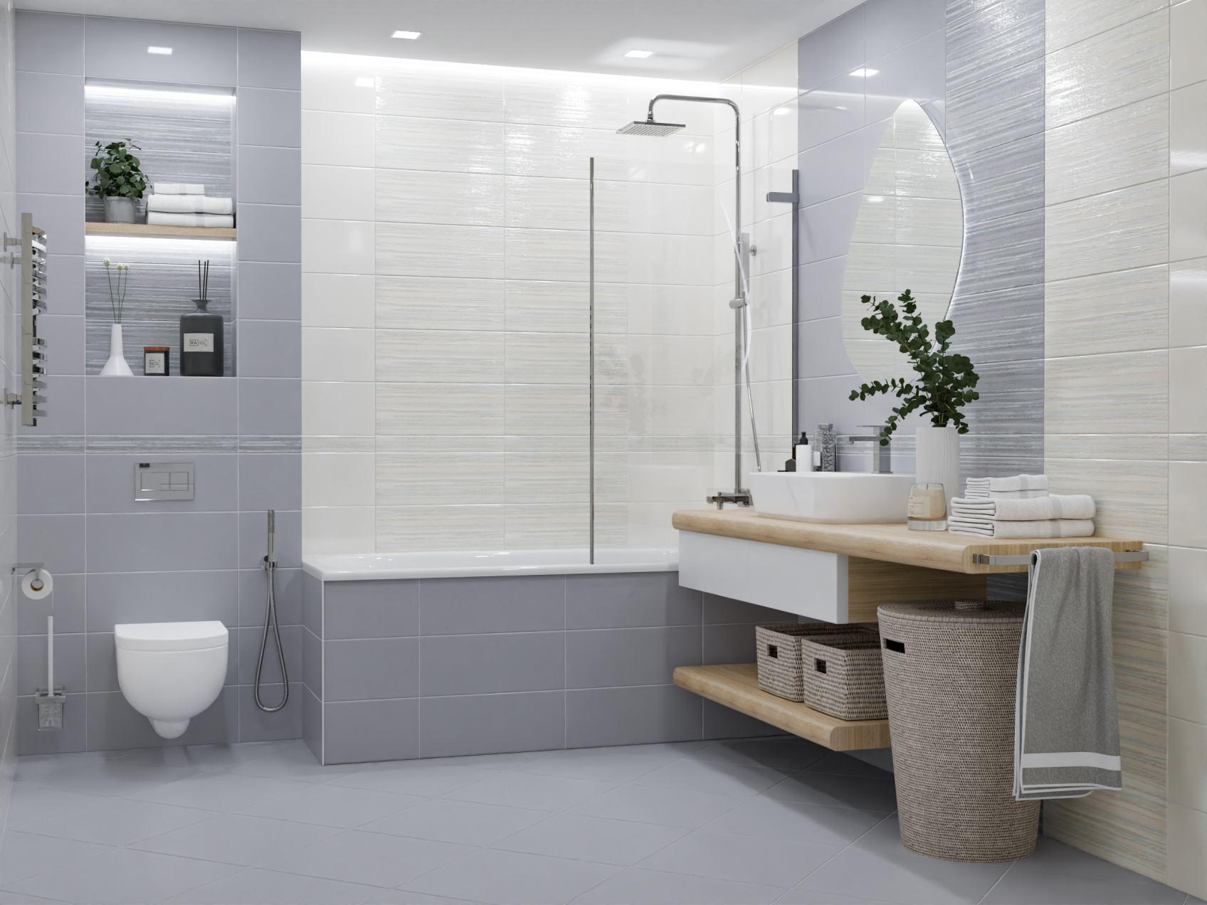 Керамическая плитка Azori Lounge Mist напольная 42x42