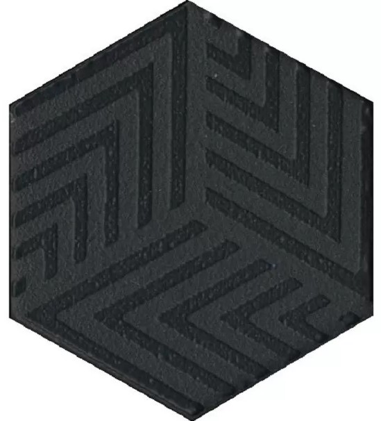 Керамический декор Kerama Marazzi Агуста OS/B241/63001 черный натуральный 6x5,2