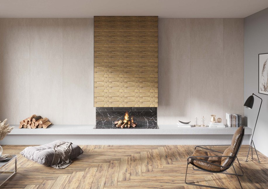 Керамический гранит Estima Brigantina  BG01 Oak неполированный 19,4x120х0.9