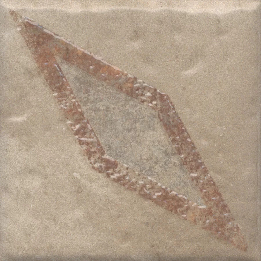Керамический декор Kerama Marazzi Спартель 2 бежевый матовый 9,8x9,8x0,7