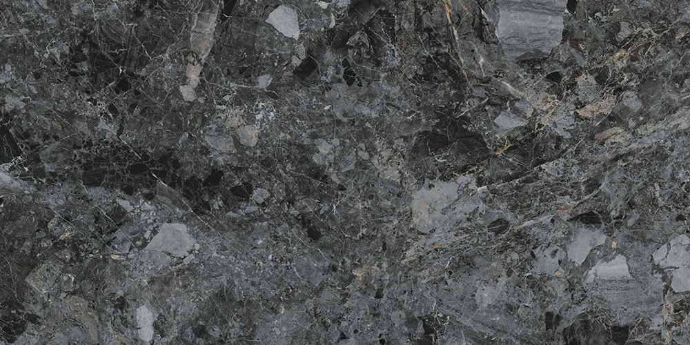 Керамический гранит Vitra MarbleS Бреча Черный Лаппато 60х120 K948087LPR