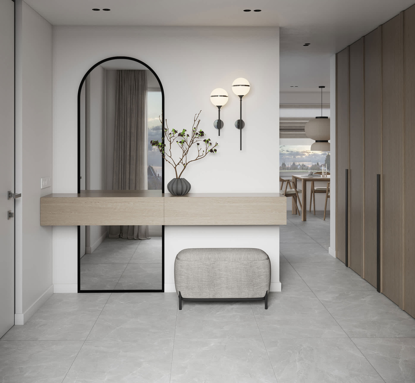 Керамический гранит Lasselsberger Ceramics Сумерки 6461-0413 60х60 серый