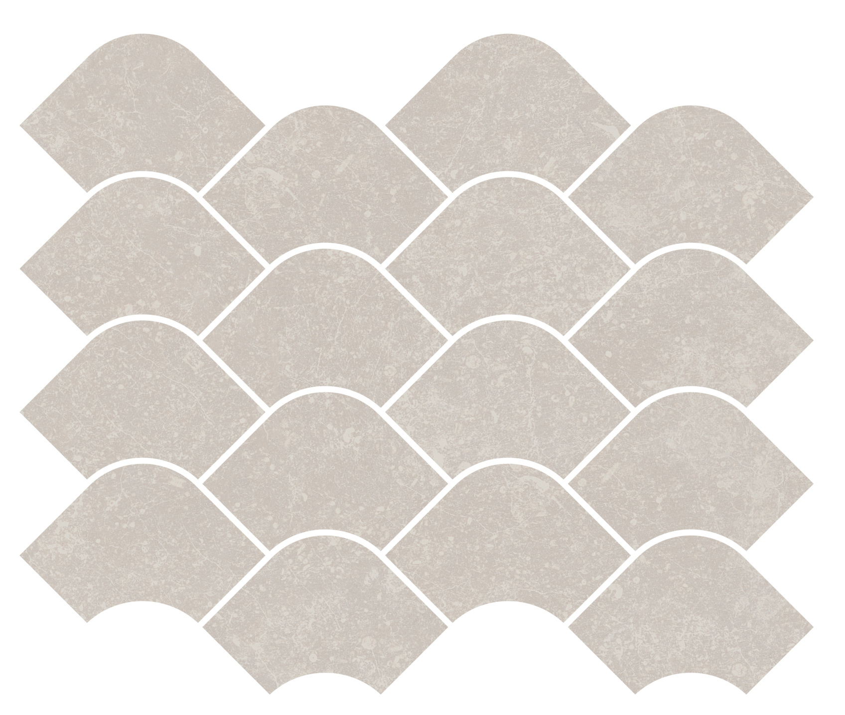 Керамический декор Kerama Marazzi Касабланка наборный серый светлый матовый обрезной 30x25x0.9