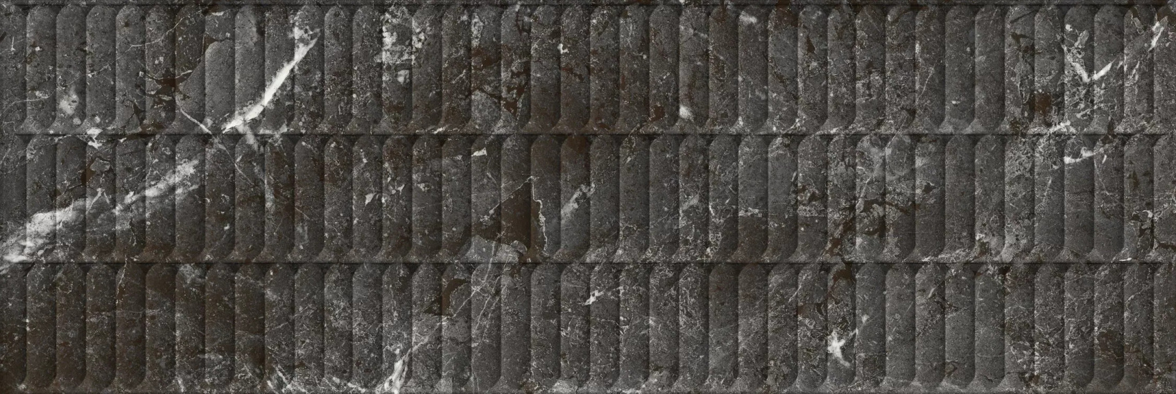 Керамическая плитка Kerama Marazzi Тубкаль черная глянцевая структура обрезная 30x89.5x1.05
