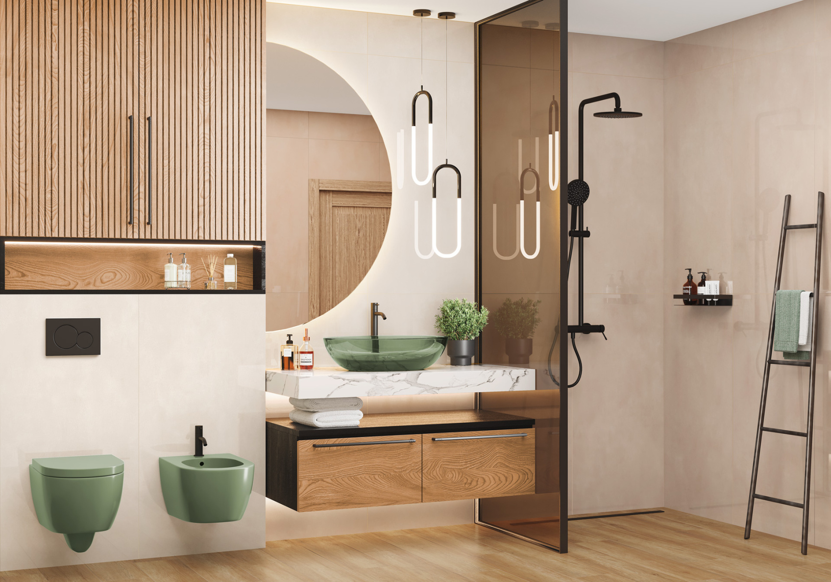 Керамический гранит Studio Beige полированный 60х120 60120STD11P