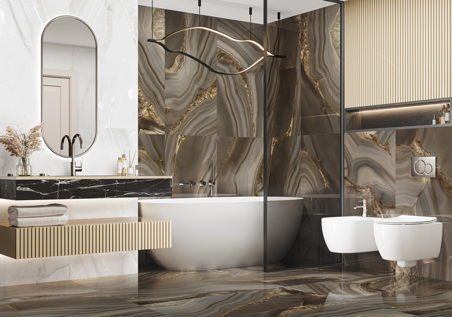 Керамический гранит Wow Brown суперполированный 60х120 60120WOW21HG