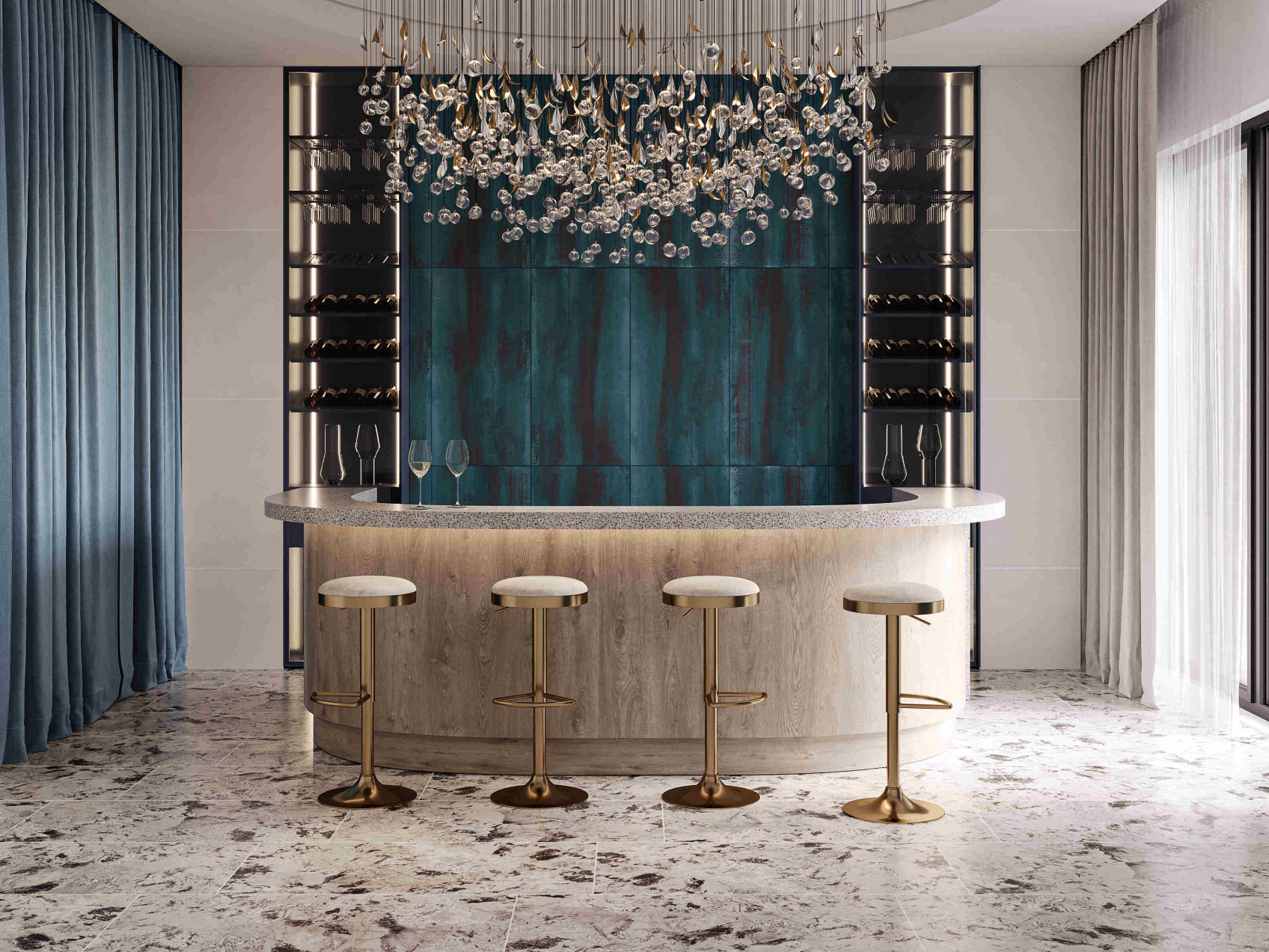 Керамический гранит Estima Exotica Cement Powdery Silk EXC101 неполированный 60x120x9