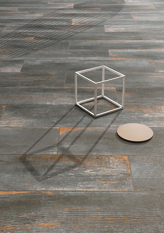 Керамический гранит Vitra RusticWood K952417R Черный Матовый 20х80