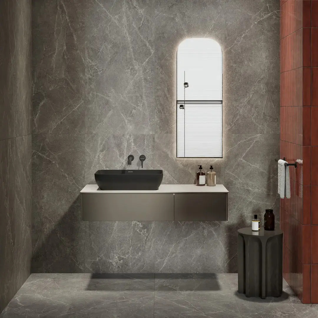 Керамическое панно Kerama Marazzi Мажорель красное глянцевое (из 6 частей 6х28.5) 36x28.5