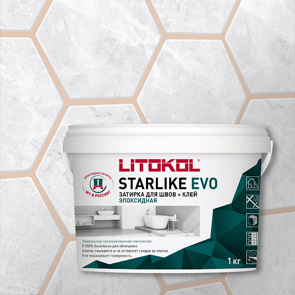 Затирка STARLIKE EVO S.208 Sabbia 1 кг в Уфе — купить с доставкой | Nova