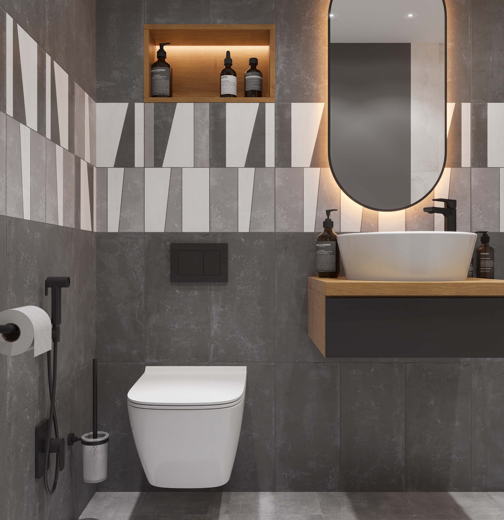 Керамическая плитка Axima Бордо геометрия 25x50