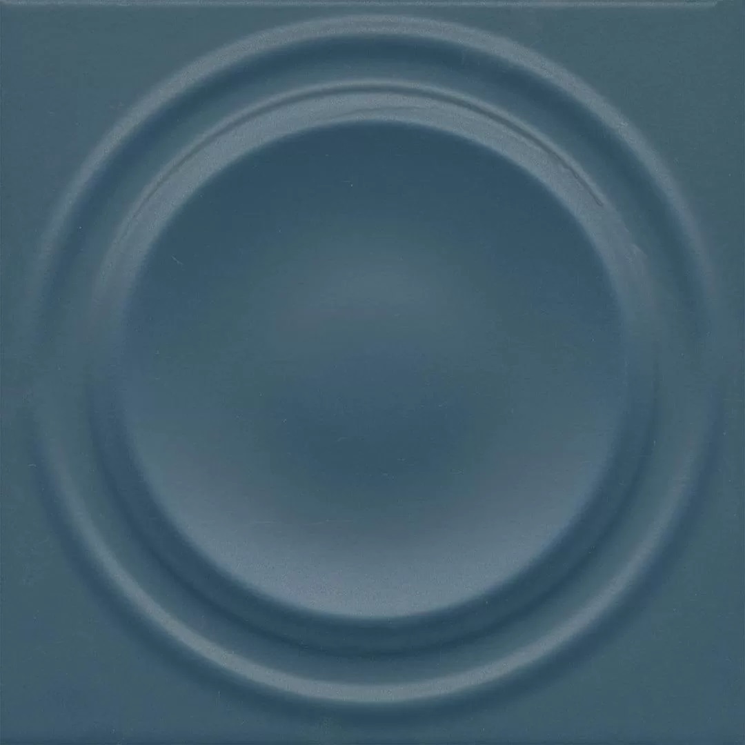 Декор Аква Альта 2 синий матовый структура 20х20