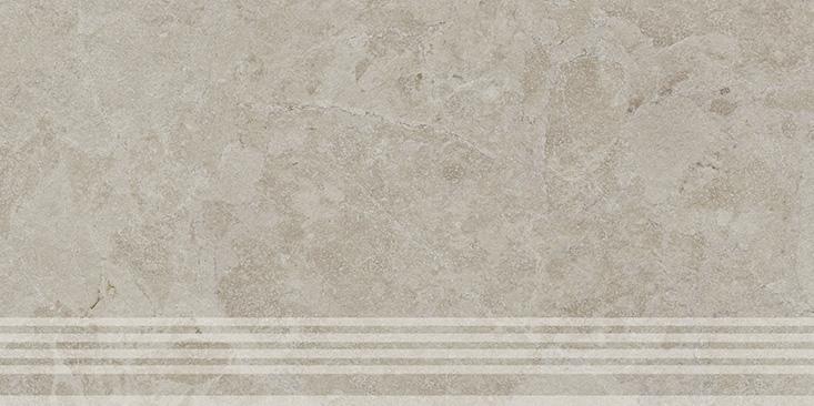 Керамическая ступень Kerama Marazzi Сплит бежевый светлый матовый обрезной 30x60x0,8