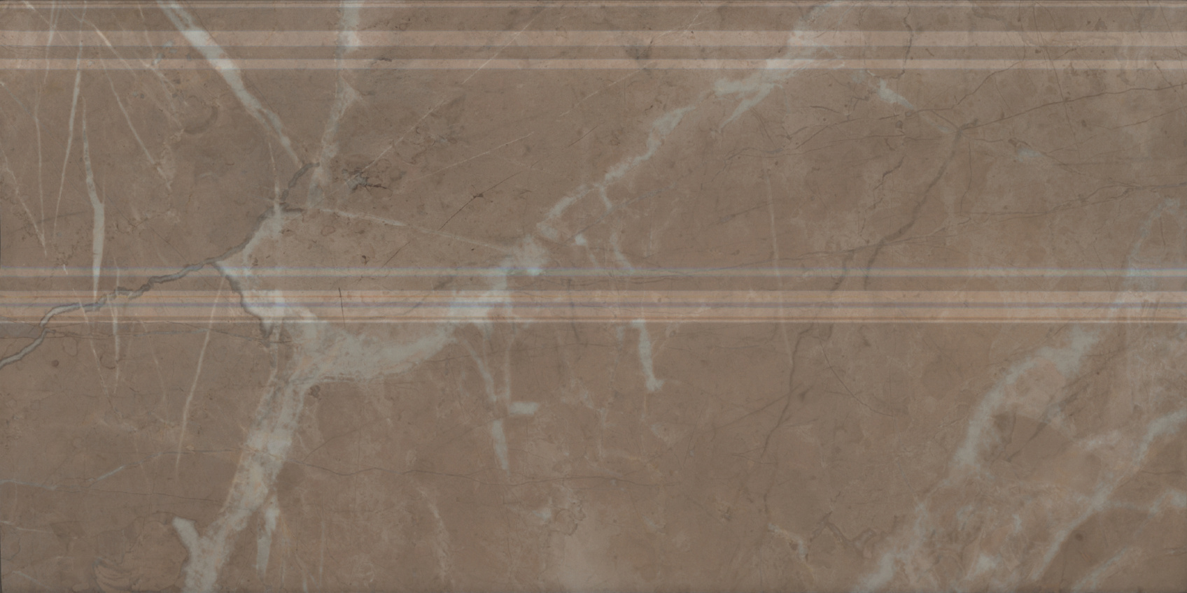 Керамический плинтус Kerama Marazzi Серенада FMA032R бежевый темный глянцевый обрезной 30x15 в Уфе — купить с доставкой | Nova