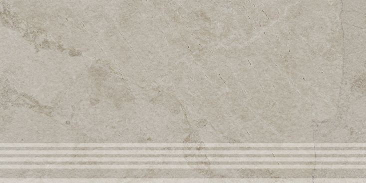 Керамическая ступень Kerama Marazzi Сплит бежевый светлый матовый обрезной 30x60x0,8