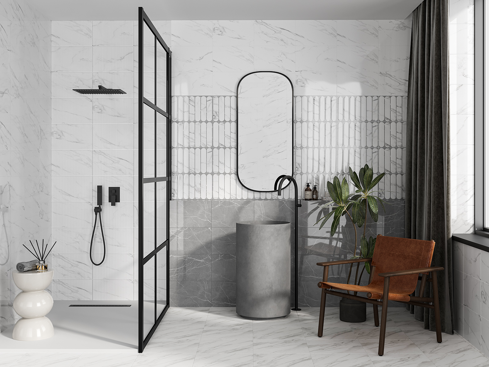 Керамическая плитка Gracia Ceramica Арко бел низ 02