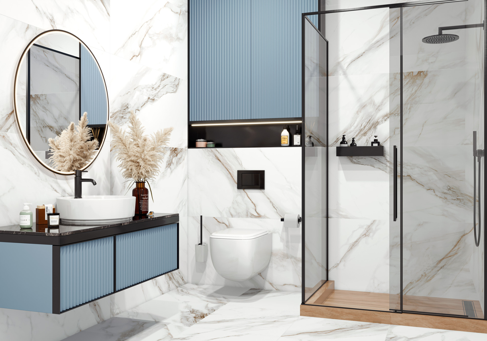 Керамический гранит New Trend Calacatta Andrea матовый 60х120 D120210M