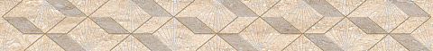Керамический бордюр Azori Ascoli Beige Diamond 63,0x7,5