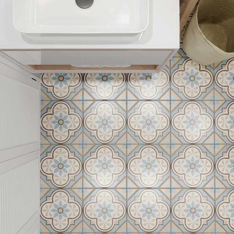 Керамический гранит Cersanit Daisy пэчворк многоцветный рельеф А16067 29,8х29,8