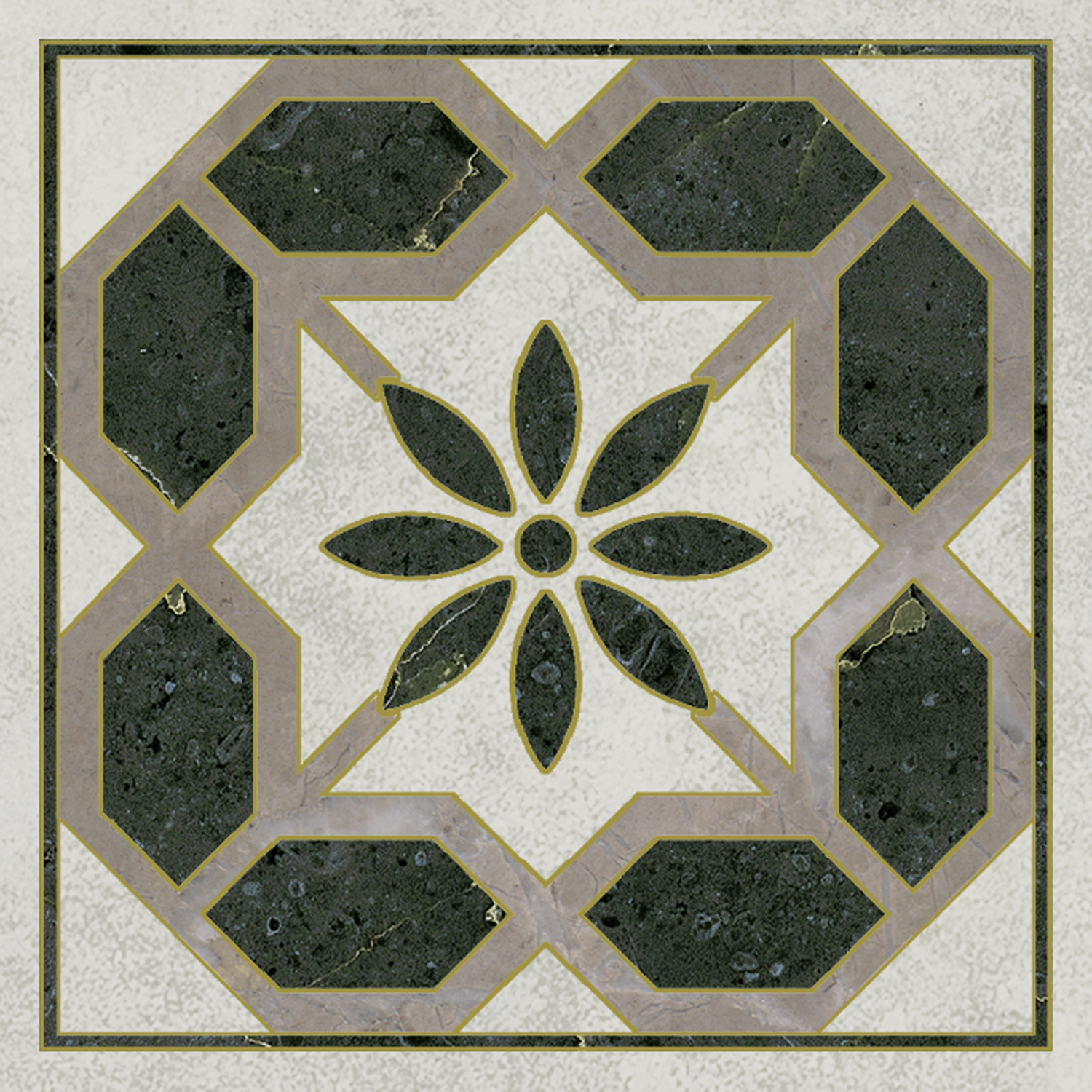 Керамическая вставка Kerama Marazzi Серенада OS\A312\SG606220RL 3 лаппатированный обрезной 7,2x7,2