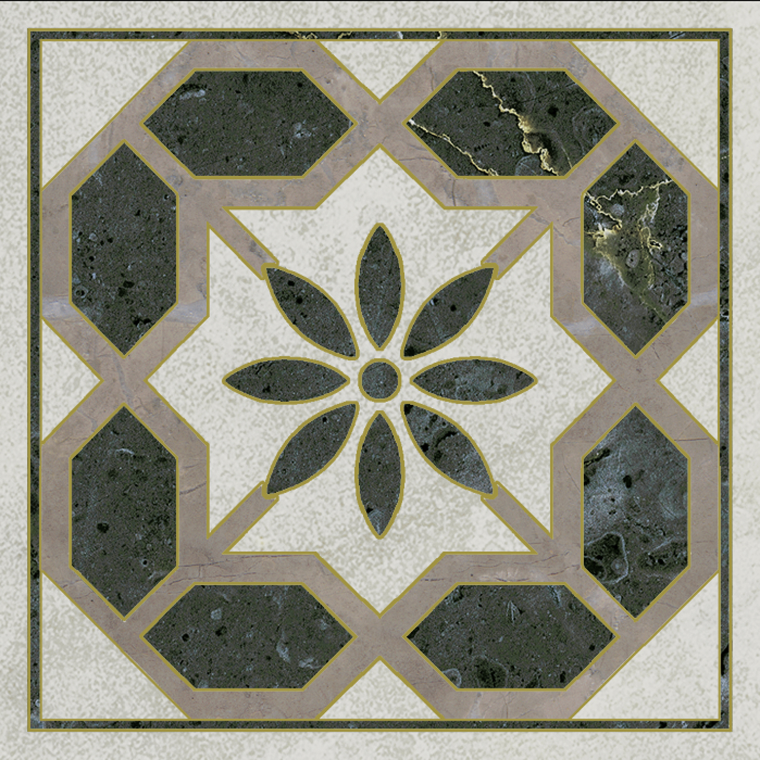 Керамическая вставка Kerama Marazzi Серенада OS\A312\SG606220RL 3 лаппатированный обрезной 7,2x7,2