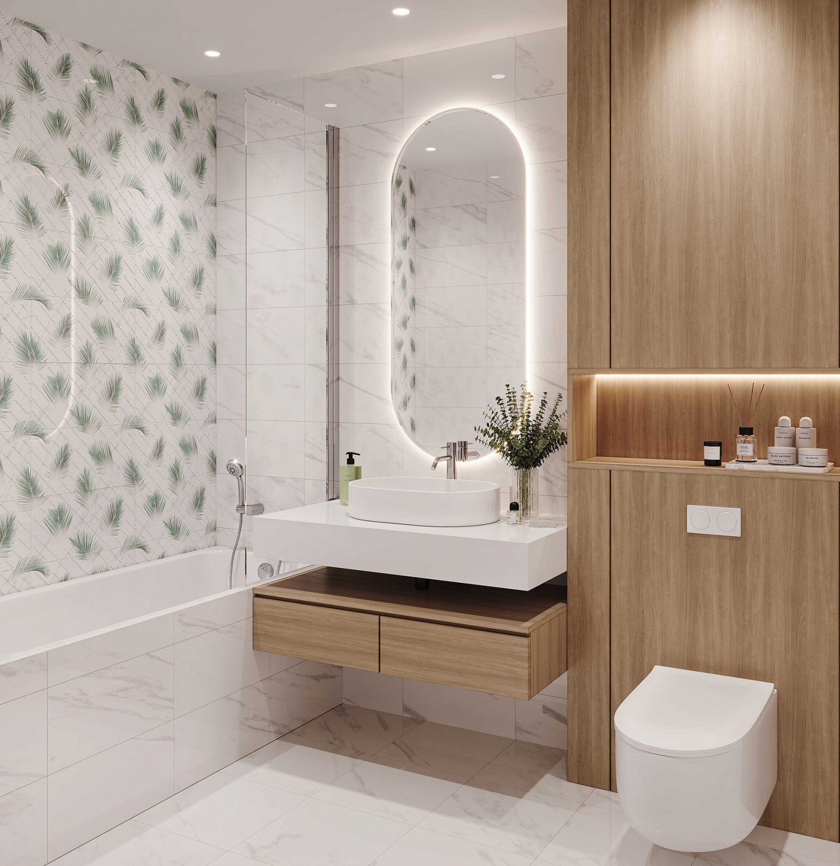 Керамическое панно Axima Сингапур D2 50x50 из 2-ух плиток 25x50