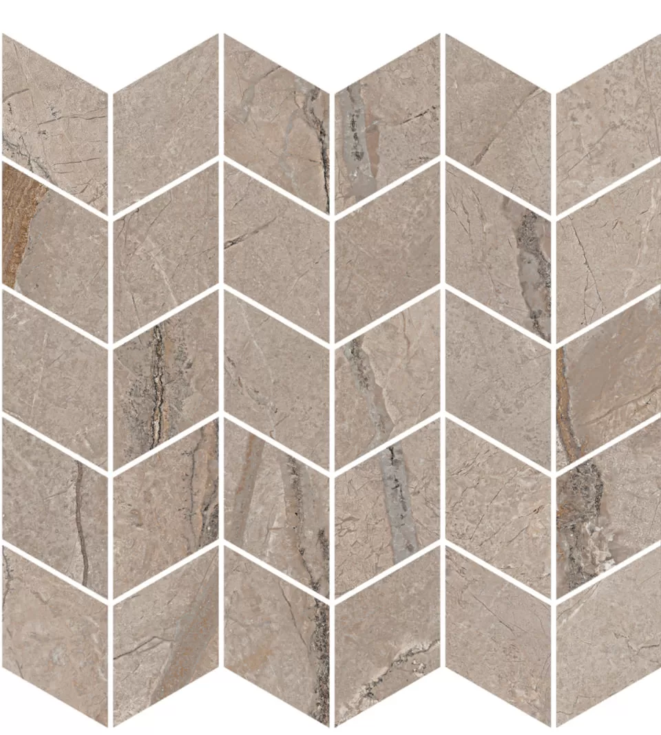 Керамический декор Kerama Marazzi Ифран мозаичный бежевый светлый глянцевый обрезной 30x31.2x0.9