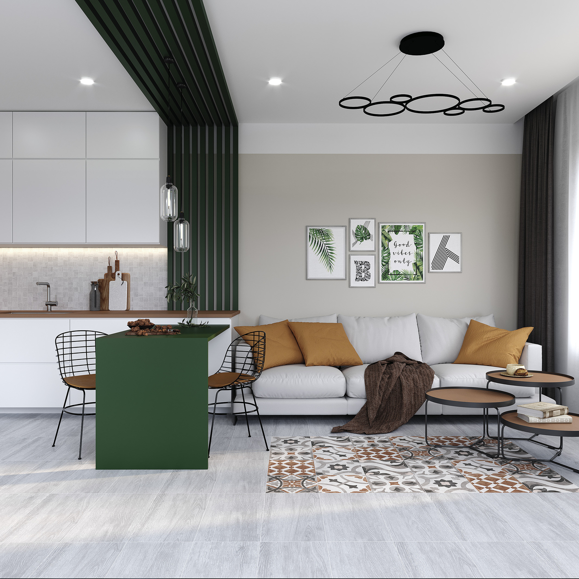 Керамический гранит Cersanit Woodhouse светло-серый WS4O522D 29,7x59,8