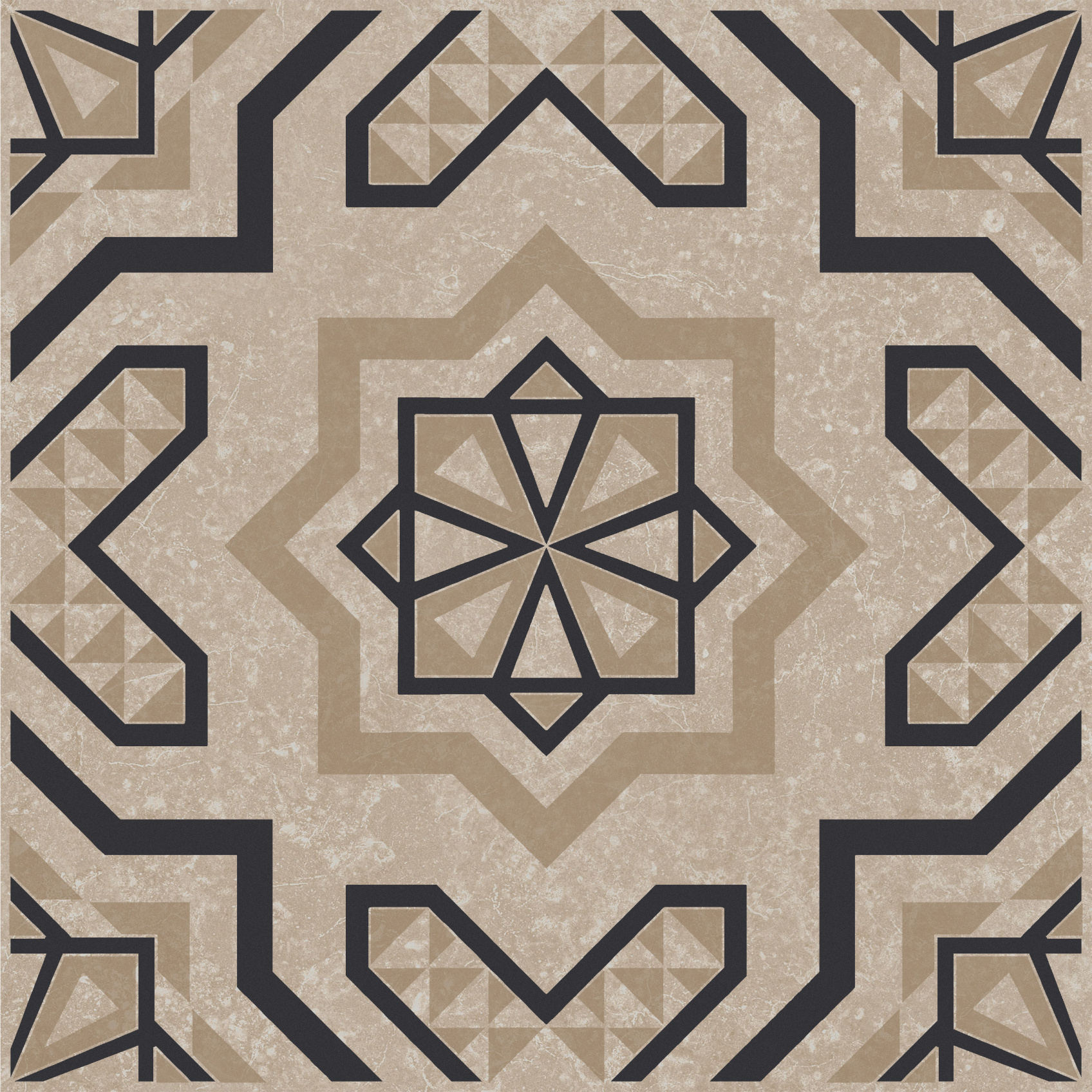 Керамический декор Kerama Marazzi Касабланка бежевый светлый матовый 20x20x0.8