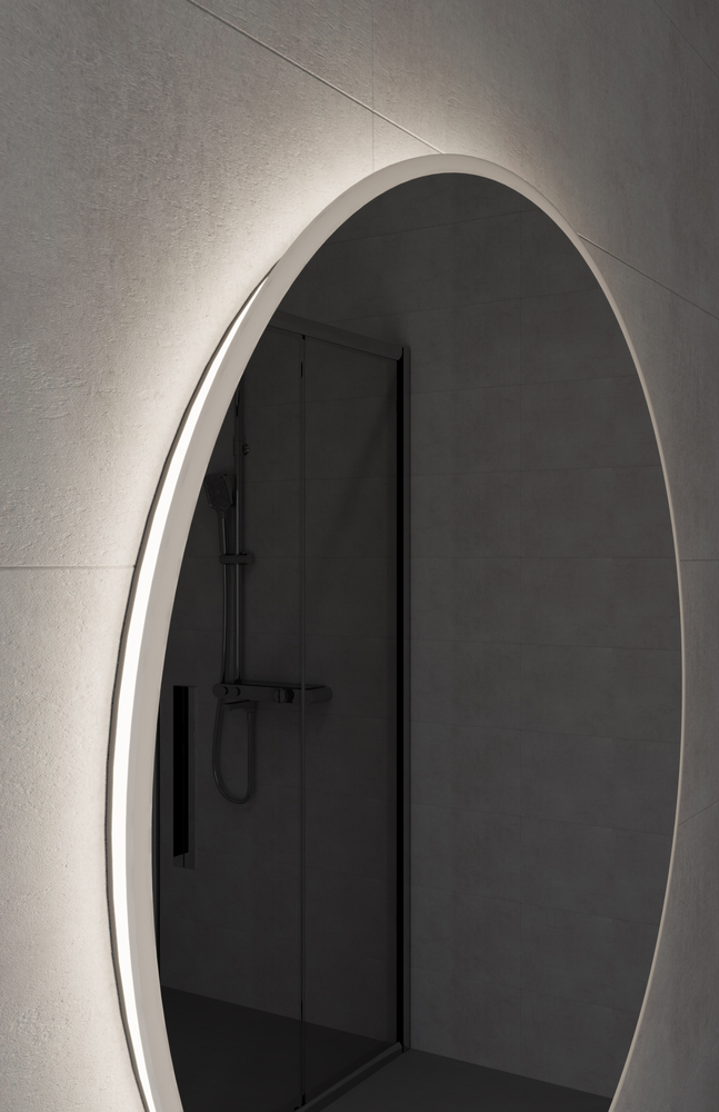 Зеркало ECLIPSE Fusion 80x80 с подсветкой круглое