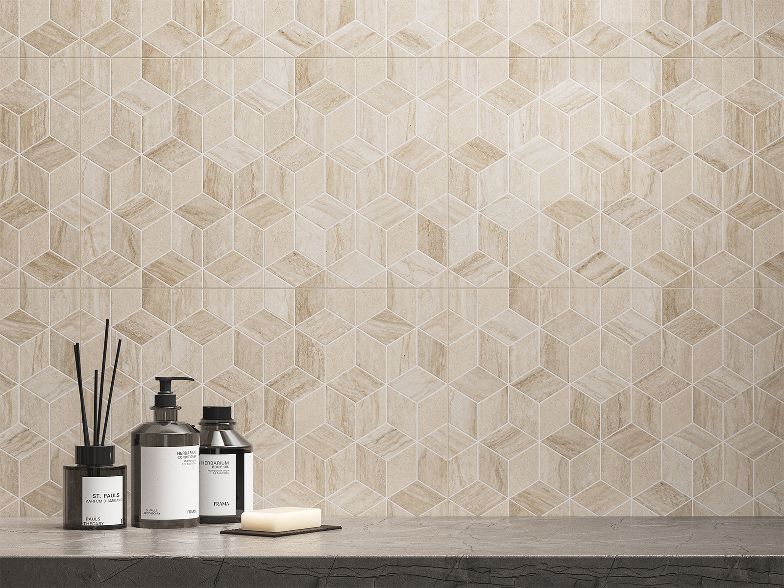 Керамическая плитка Gracia Ceramica Треви беж низ 02