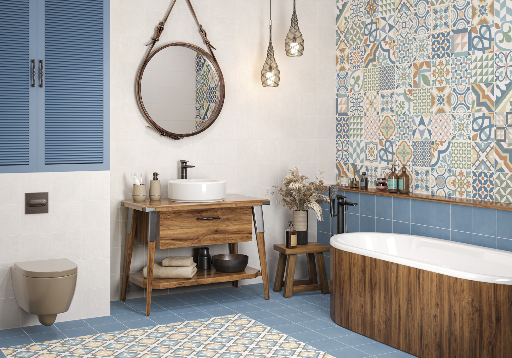Керамический гранит New Trend Blue GP2020DNA23 матовый 20x20