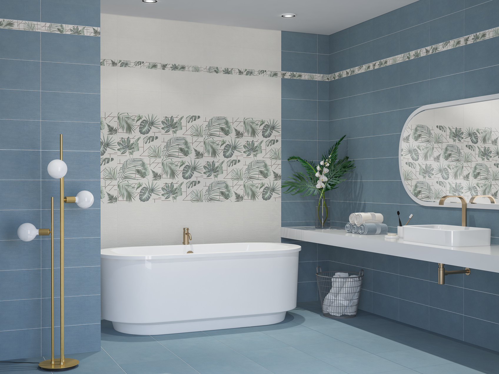 Комплект керамических бордюров Azolla 121,5x6,2