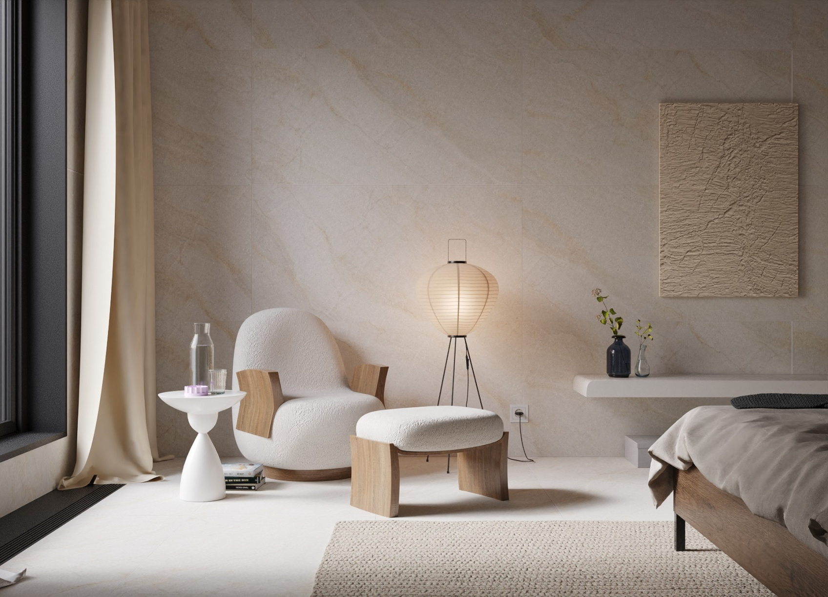 Керамический гранит Kerranova Берег бежевый K-2402/MR матовый 60х120