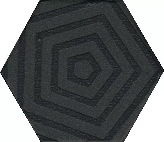 Керамический декор Kerama Marazzi Агуста OS/B241/63001 черный натуральный 6x5,2