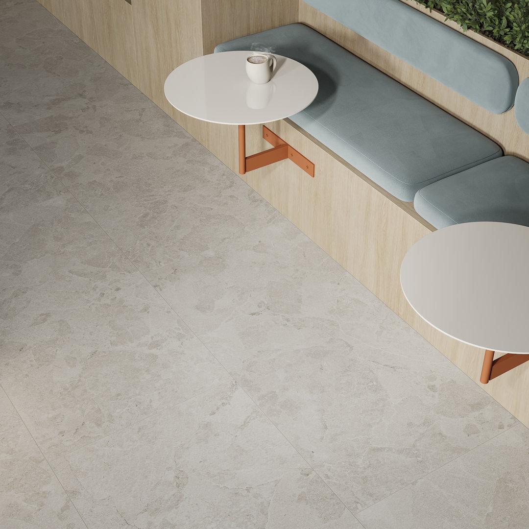 Керамический гранит Kerama Marazzi Сплит серый светлый матовый обрезной 60x60x0,8
