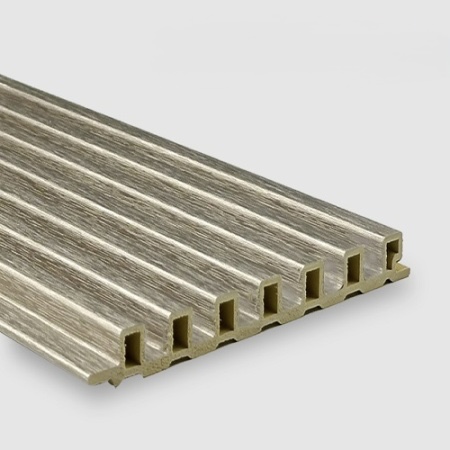 Бамбуковая панель Bonaparte рифленая Rich old metal 2800*139*14 (1шт=0,3892 кв.м.)