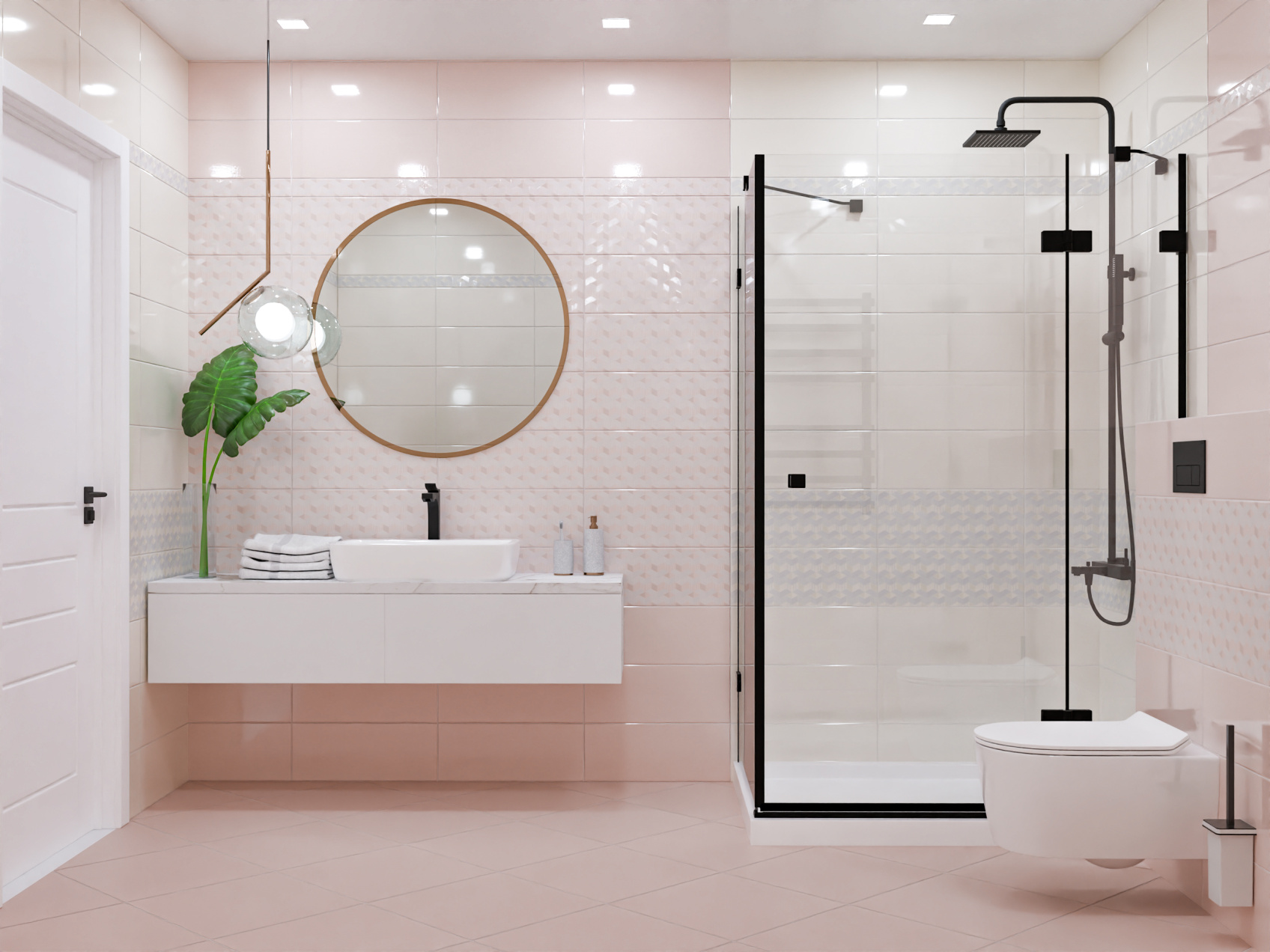 Керамический бордюр Azori Lounge Blossom Geometria 50,5x6,2