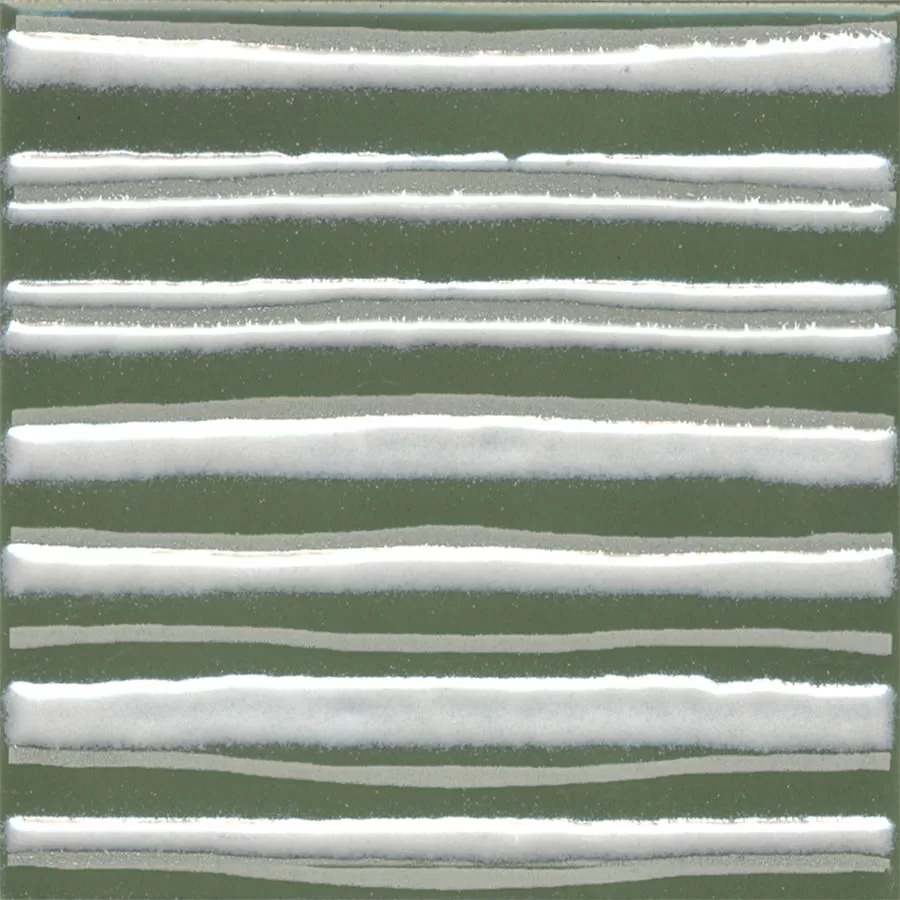 Керамический декор Kerama Marazzi Бахия 3 зеленый глянцевый 9,8x9,8x0,7