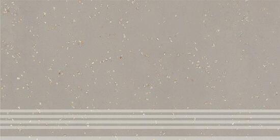 Керамическая ступень Kerama Marazzi Пунтум серый светлый матовый обрезной 30x60x0,8