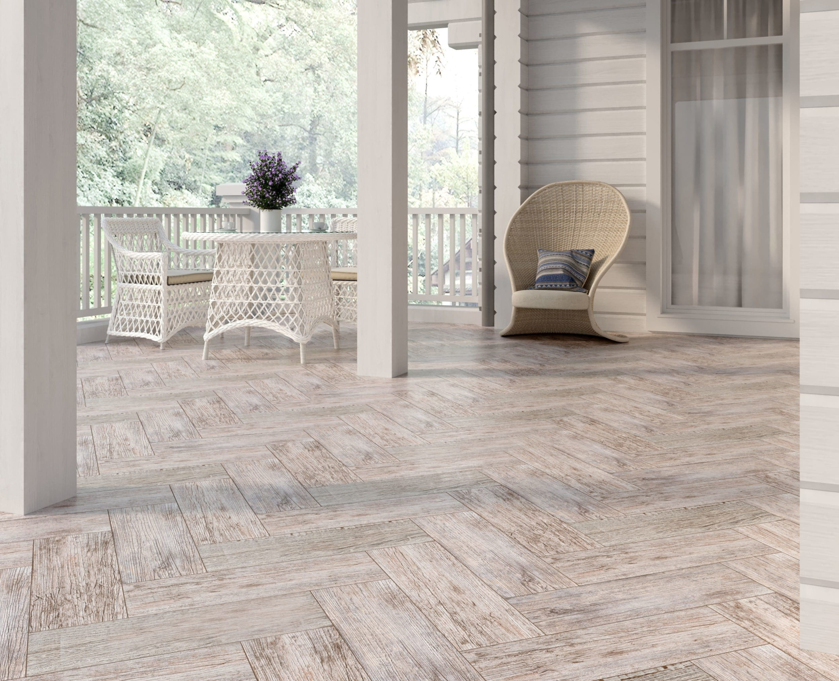 Керамический гранит Lasselsberger Ceramics Вестерн Вуд 6264-0056 (ст. арт. 6064-0037) 20x60 белый