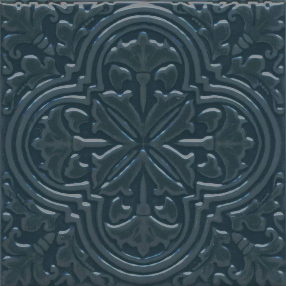 Керамический декор Kerama Marazzi Фес бирюзовый темный глянцевый 15x15