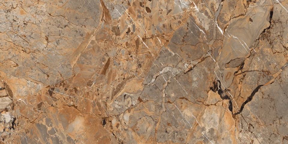 Керамический гранит Maimoon Ceramica Glossy  Breccia Fantastico Brown PG 80x160