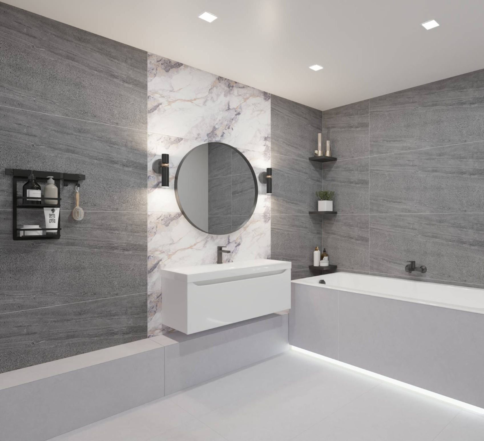 Керамический гранит Wan Sheng Butterfly камень черный матовый рельеф B12909 600x1200