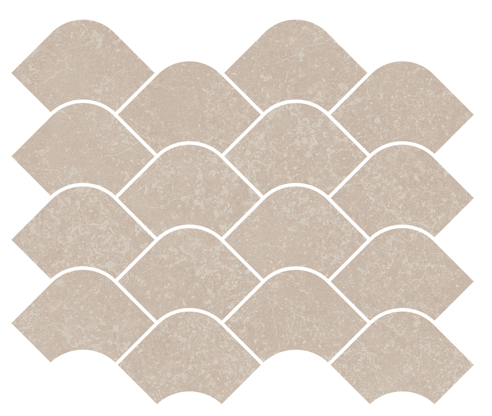 Керамический декор Kerama Marazzi Касабланка наборный бежевый светлый матовый обрезной 30x25x0.9